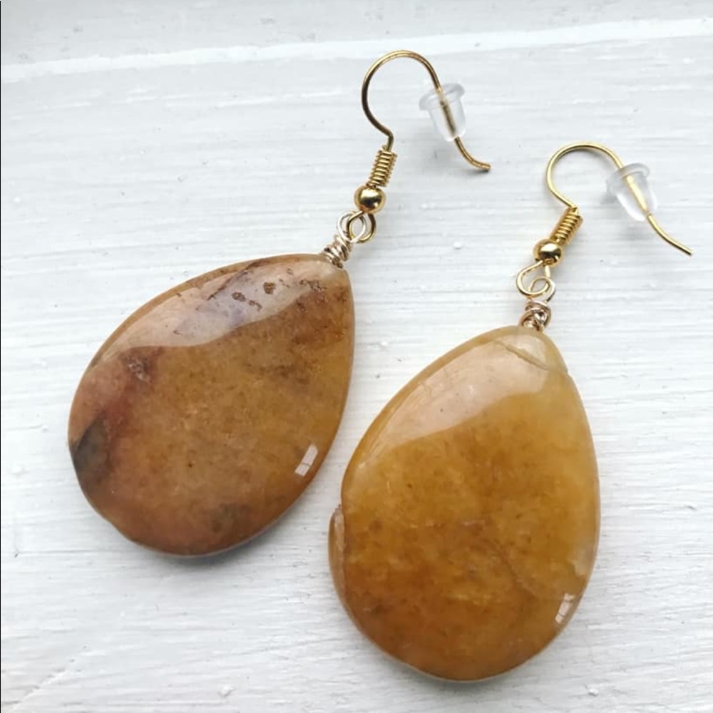 NEW natural stone earrings